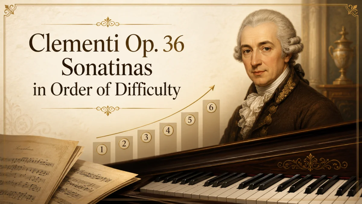 Clementi Op. 36 Sonatinas in Order of Difficulty