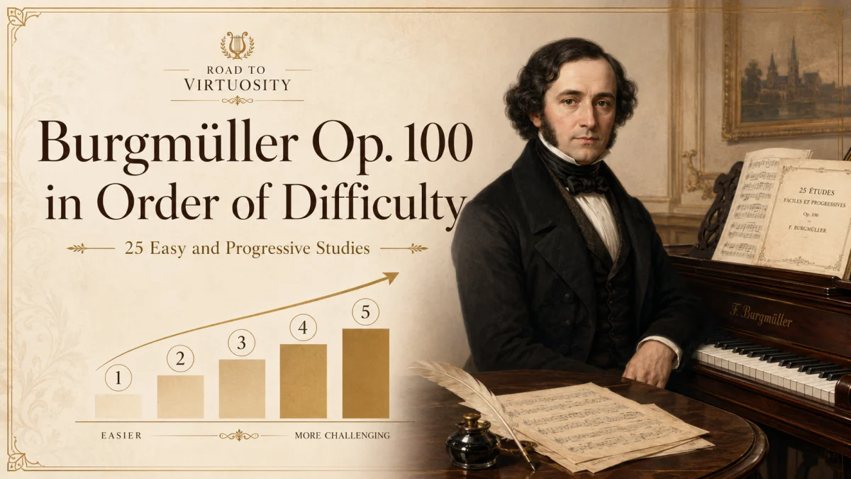 Burgmüller Op. 100 in Order of Difficulty