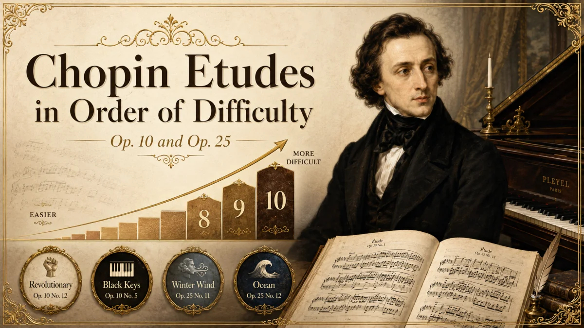 Chopin Etudes in Order of Difficulty