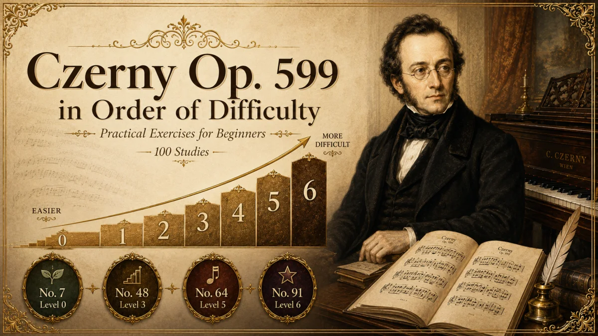 Czerny's Op. 599 in Order of Difficulty
