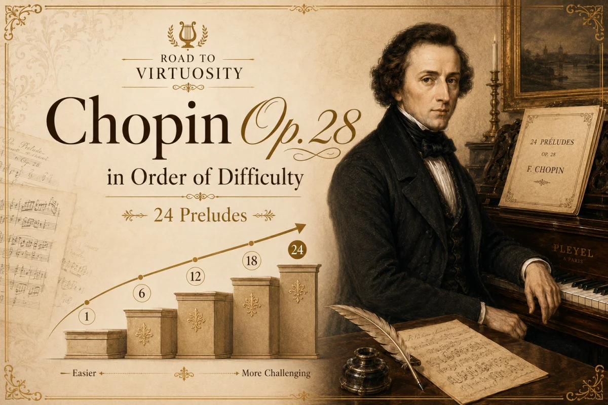 Chopin’s 24 Preludes in Order of Difficulty