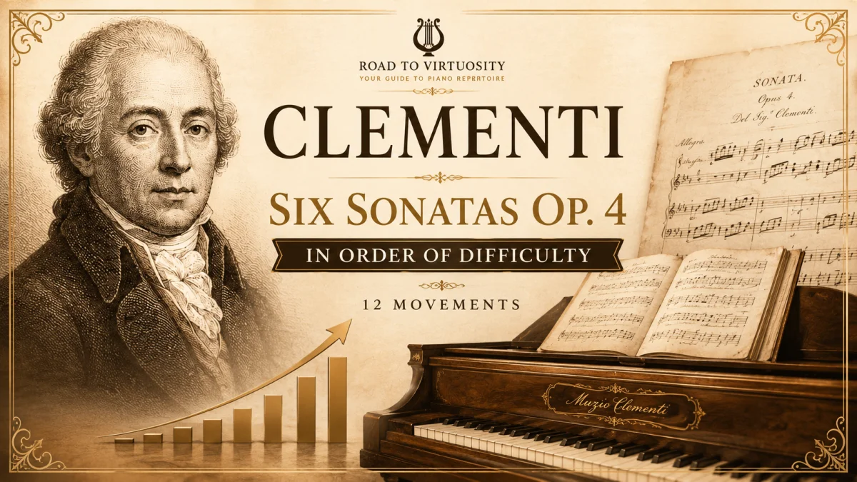 Clementi Six Sonatas Op. 4 in Order of Difficulty