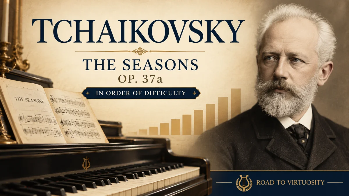 Tchaikovsky’s The Seasons, Op. 37a in Order of Difficulty