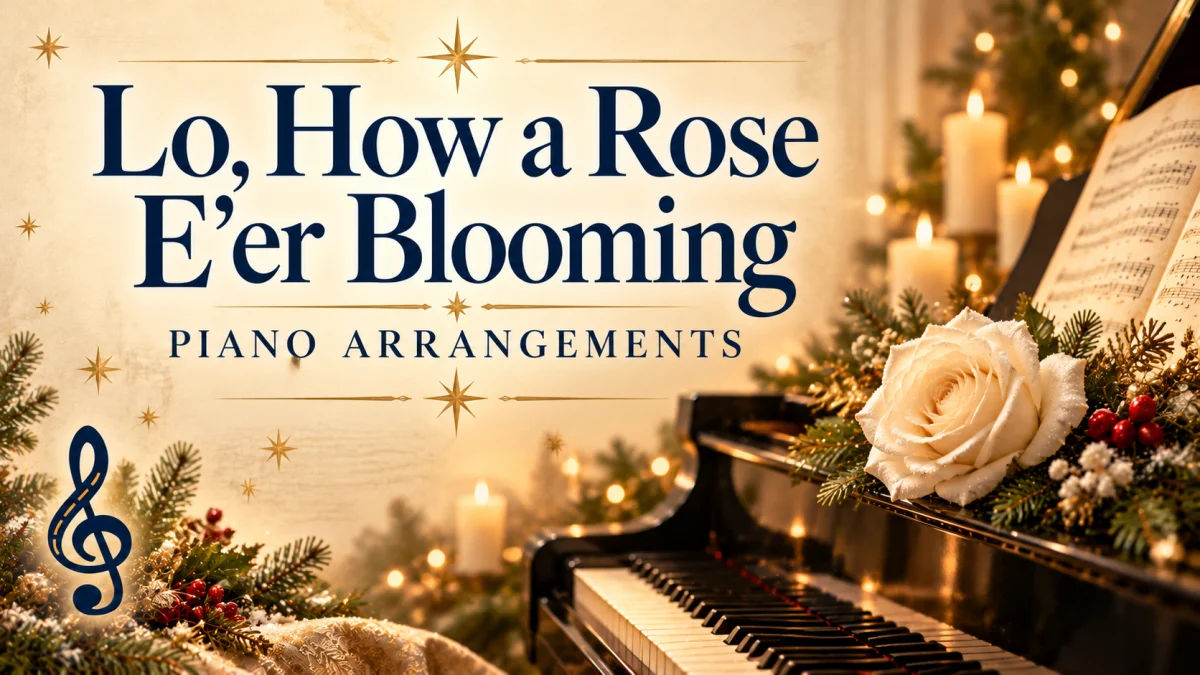 Lo, How a Rose E’er Blooming: All Piano Arrangements and Lead Sheets