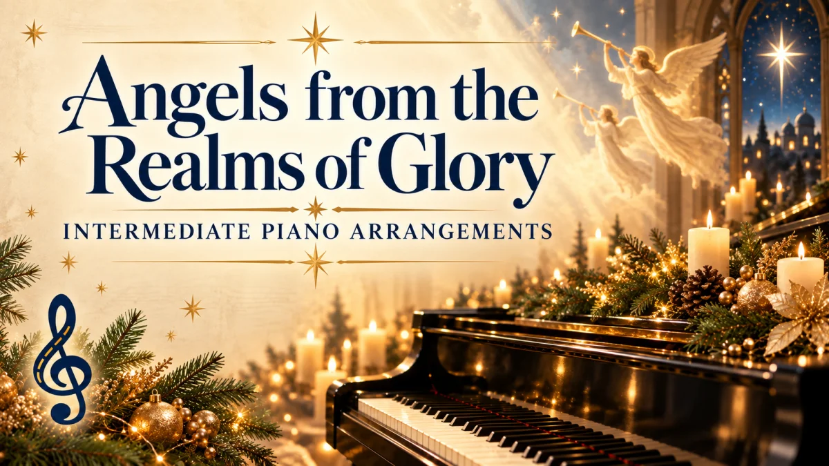 Angels from the Realms of Glory: Intermediate Piano Arrangements
